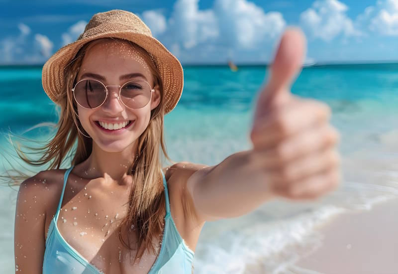 Sourire lumineux d’une femme épanouie, libérée de la douleur d’un abandon affectif